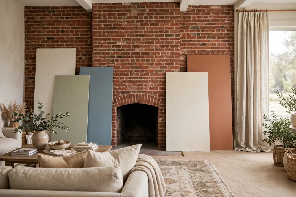 Paint with Brick, Stone, Carpet & Rugs: How to Coordinate