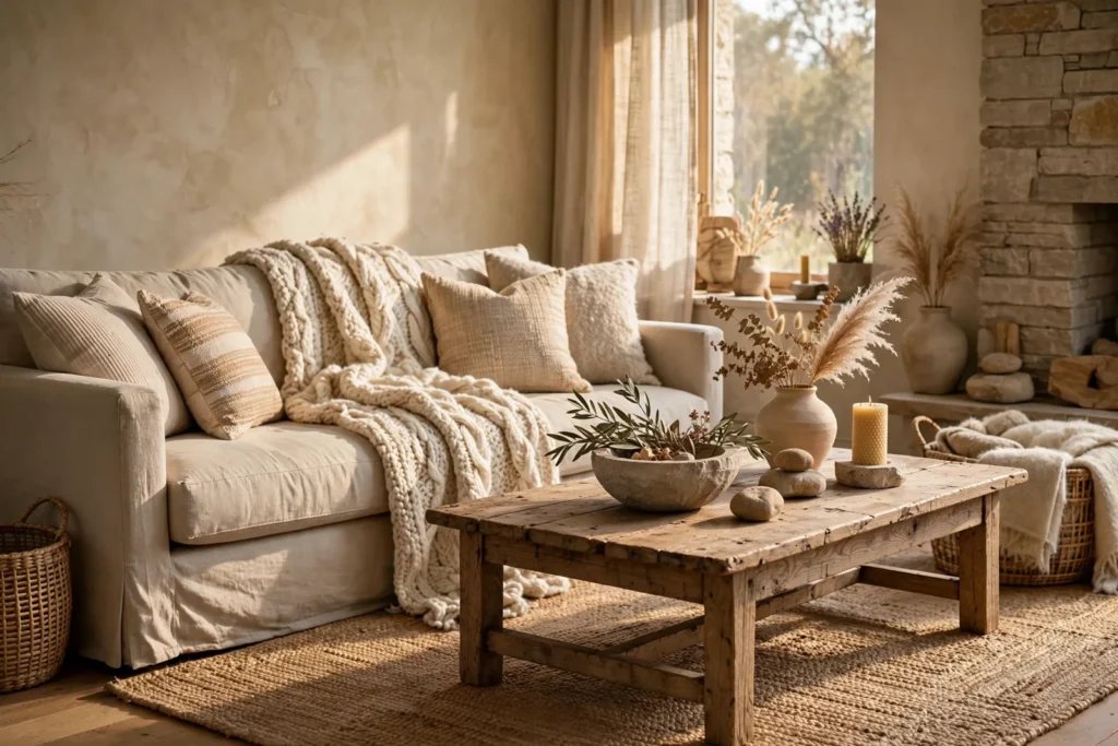 Decorating with Neutrals, Texture & Wood Tones