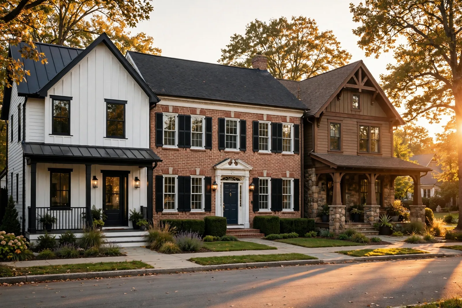 Exterior Paint Palettes by Architecture Style