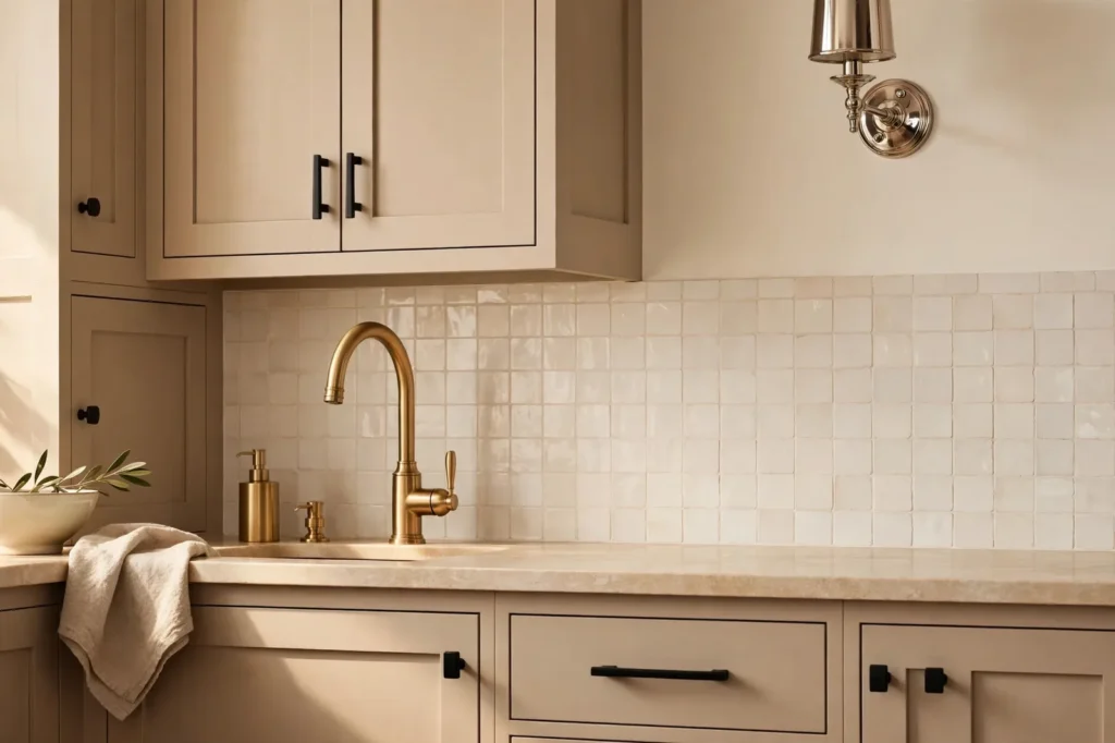 Mixing Metal Finishes with Warm Neutrals