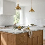 Paint Colors Around Countertops & Backsplash: Carrara, Granite & Butcher Block
