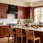 Paint Colors with Cherry Cabinets (That Actually Work)